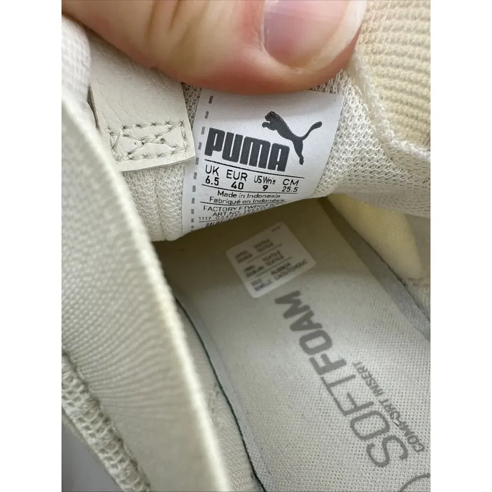 Puma Enzo Premium Women’s Shoes/Sneakers Size 9 Mesh Ivory 191331-02 NEW - Picture 6 of 16